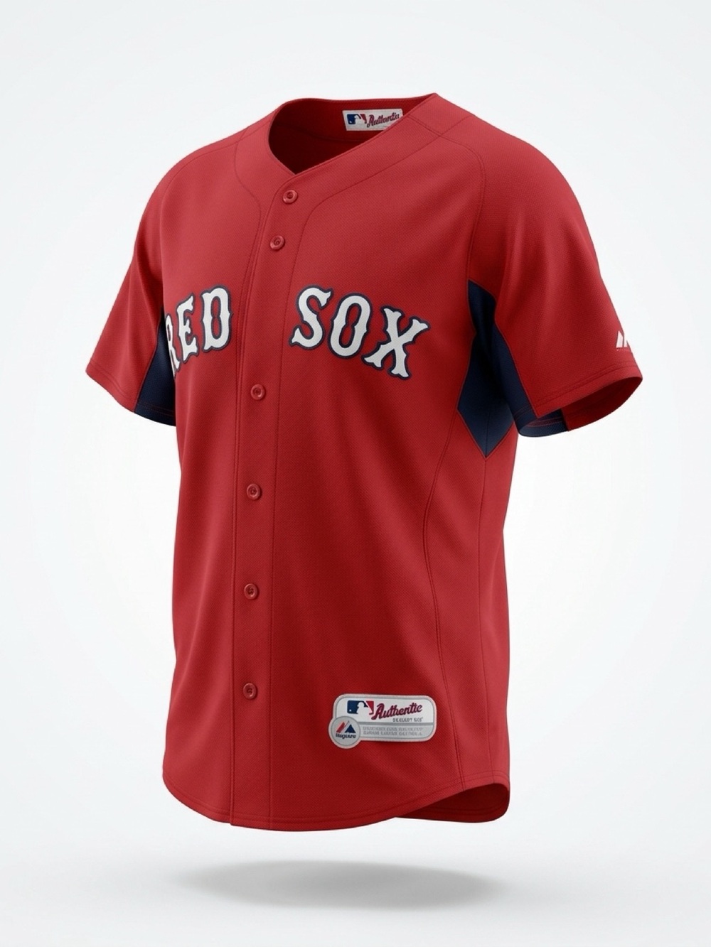 Majestic Red & Navy "Red Sox" Men's Baseball Jersey, #15, Dustin Pedroia